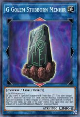 G Golem Stubborn Menhir
